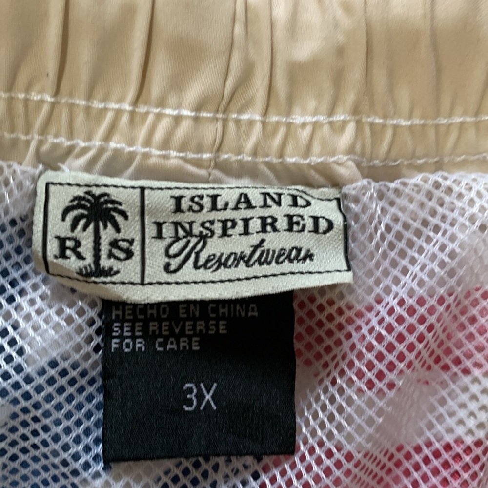 🇺🇸Men's Patriotic Star and Stripe Swim Shrunks Shorts Island Inspired ResortWear - Picture 6 of 12